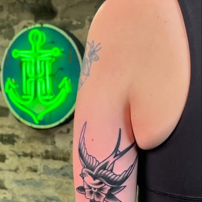 Traditional tattoo by Inner Harbour Tattoo, Kingston
