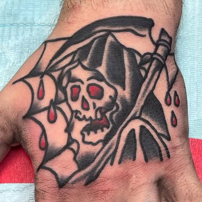 Bold colour tattoo work